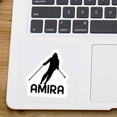 Amira Sticker Skier Notebook Image