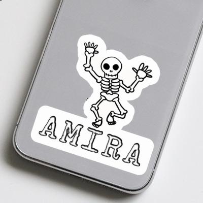 Sticker Amira Skull Laptop Image