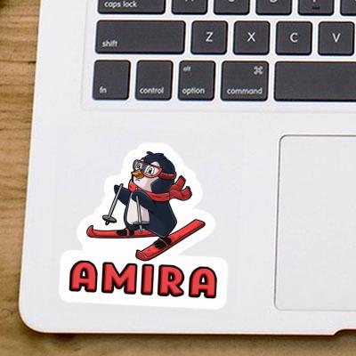 Sticker Amira Skier Laptop Image