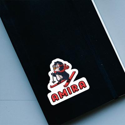 Sticker Amira Skier Laptop Image