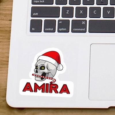 Sticker Amira Weihnachtstotenkopf Gift package Image