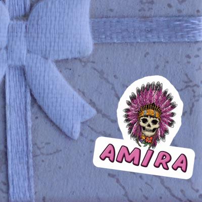 Sticker Amira Damen Totenkopf Gift package Image