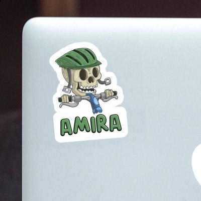 Sticker Mountainbiker Amira Notebook Image