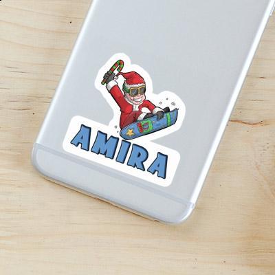 Sticker Amira Snowboarder Laptop Image