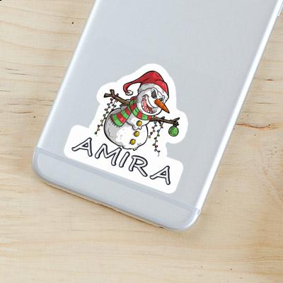 Amira Aufkleber Schneemann Gift package Image