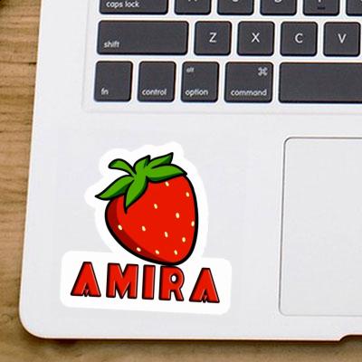 Autocollant Amira Fraise Laptop Image