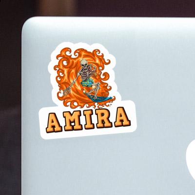 Amira Autocollant Surfer Laptop Image