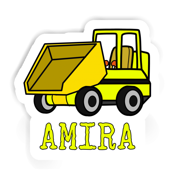 Amira Sticker Front Tipper Laptop Image