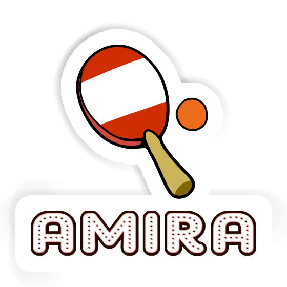 Amira Sticker Tischtennisschläger Notebook Image