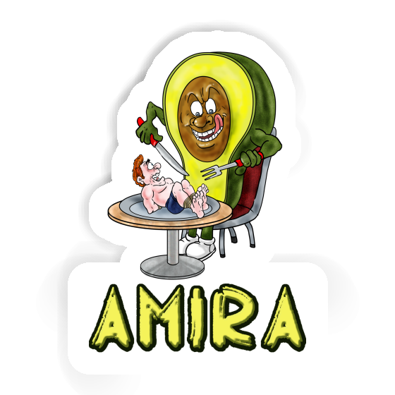 Sticker Amira Avocado Gift package Image