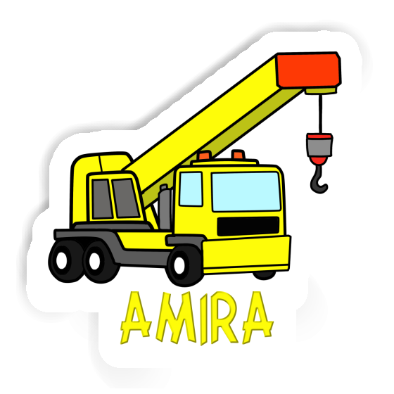 Autocollant Grue automotrice Amira Notebook Image