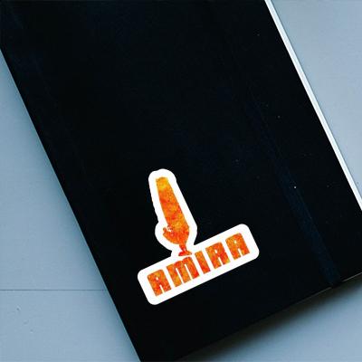 Amira Sticker Windsurfer Laptop Image