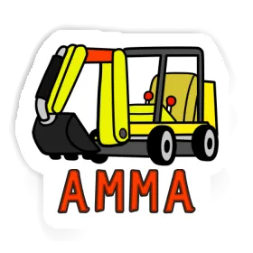 Amma Sticker Mini-Excavator Image