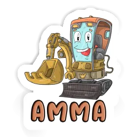 Sticker Amma Little Excavator Image