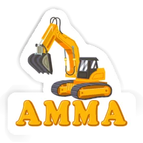 Sticker Amma Excavator Image