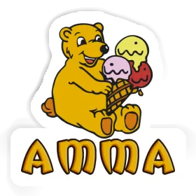 Ice Cream Bear Sticker Amma Image