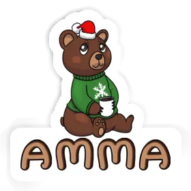 Sticker Amma Christmas Bear Image