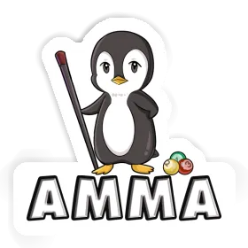 Amma Sticker Billiards Player Image