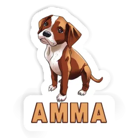 Amma Sticker Boxer Dog Image