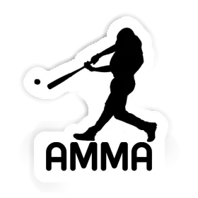 Amma Sticker Baseball Player Image