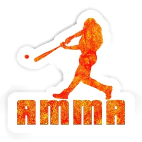 Sticker Baseball Player Amma Image