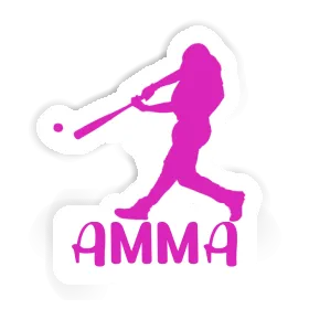 Amma Sticker Baseball Player Image