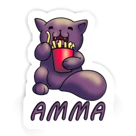 Sticker Amma French Fry Cat Image