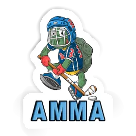 Hockey Player Sticker Amma Image