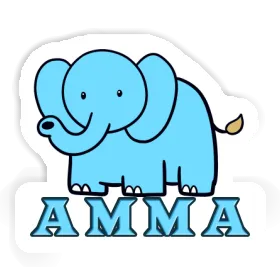 Elephant Sticker Amma Image