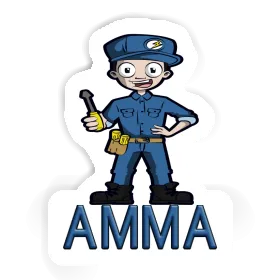 Electrician Sticker Amma Image