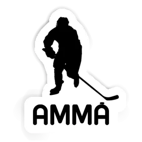 Hockey Player Sticker Amma Image