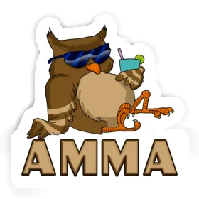 Sticker Amma Cool Owl Image