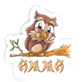 Owl Sticker Amma Image