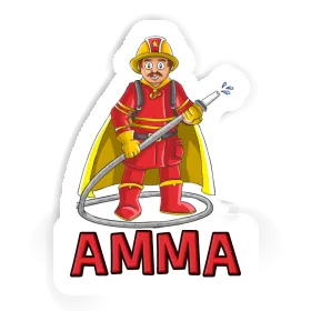 Firefighter Sticker Amma Image