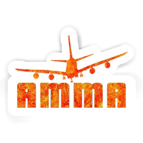 Sticker Airplane Amma Image