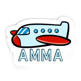 Amma Sticker Airplane Image