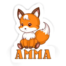 Sticker Amma Sitting Fox Image