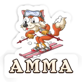 Amma Sticker Skier Image