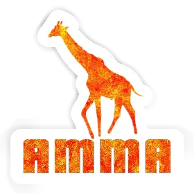 Sticker Giraffe Amma Image