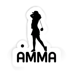 Sticker Amma Golfer Image