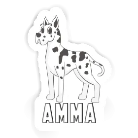 Amma Sticker Great Dane Image