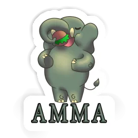 Elephant Sticker Amma Image