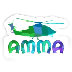 Helicopter Sticker Amma Image