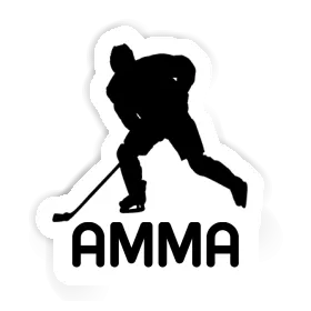 Sticker Amma Hockey Player Image