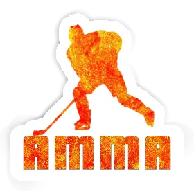 Sticker Amma Hockey Player Image