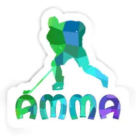 Sticker Amma Hockey Player Image