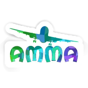 Airplane Sticker Amma Image