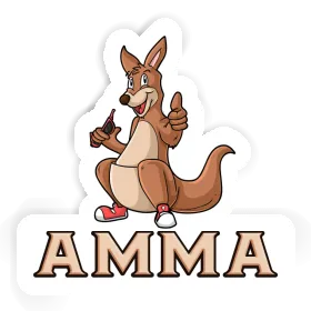 Kangaroo Sticker Amma Image