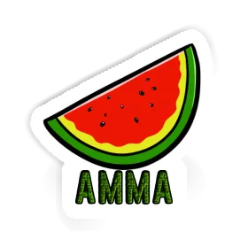 Sticker Amma Watermelon Image