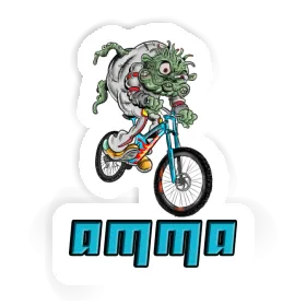 Downhill Biker Sticker Amma Image